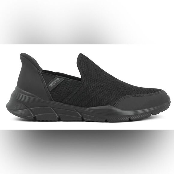 Skechers Black Swift Fit Hands Free Memory Foam Slip on Shoes Brand New Size 12 - Picture 1 of 9